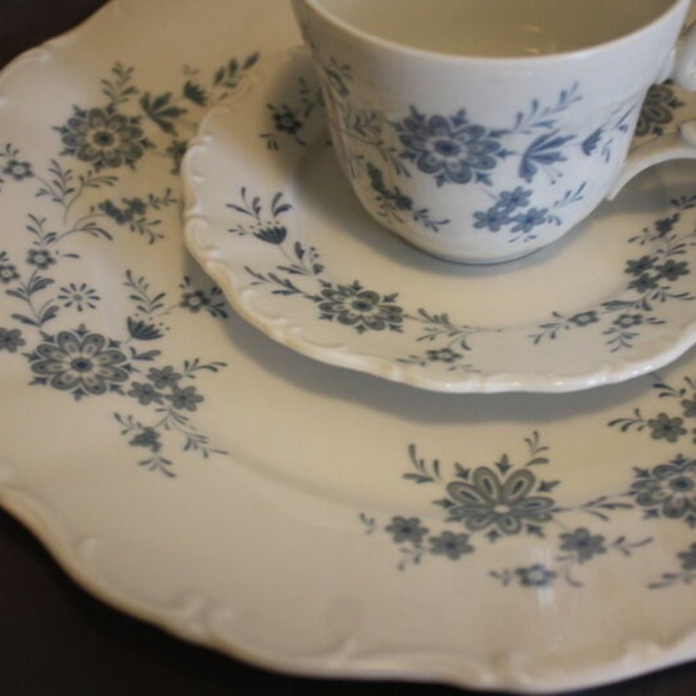 Seltmann Weiden Bavarian Blue Porcelain  Set 3